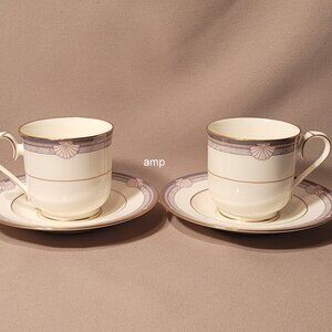 Noritake Stanford Court 9748 (Lot of 2) Cup & Saucer Sets NEW!